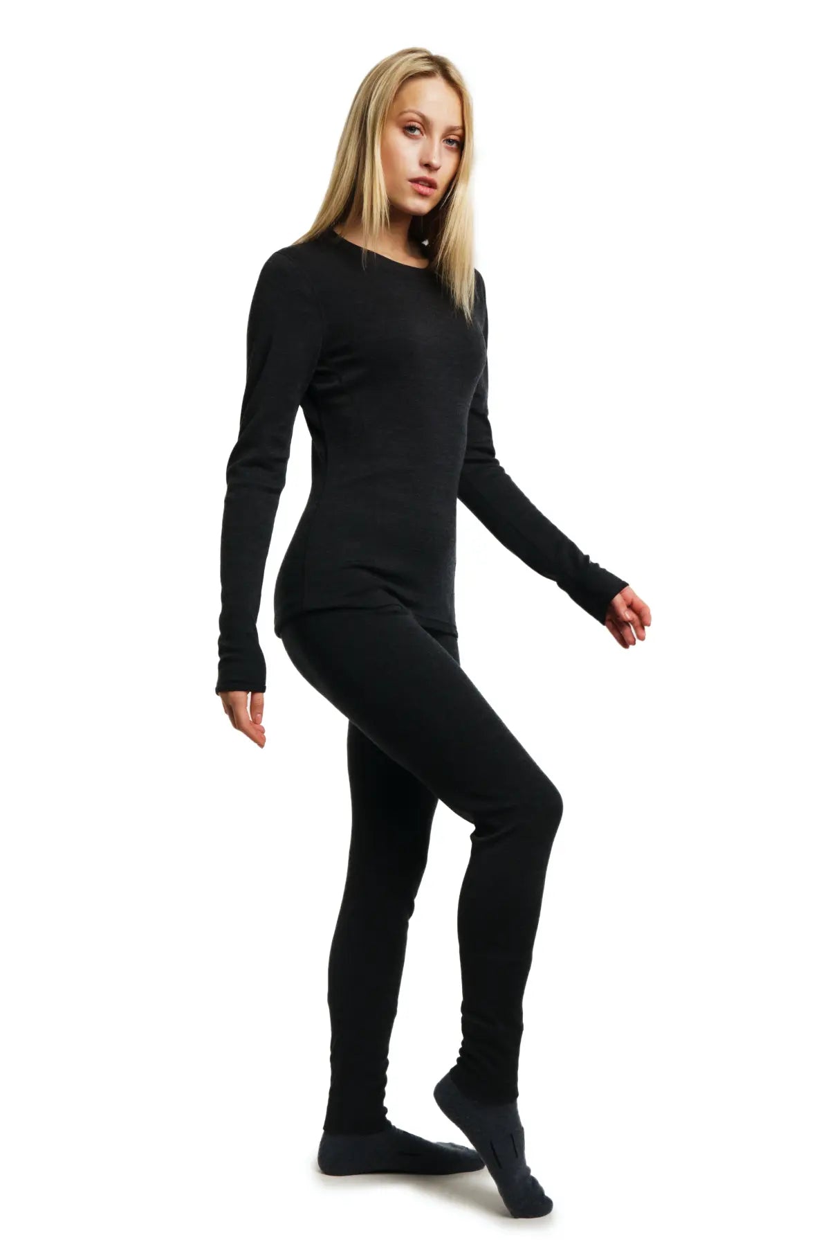 Women's Merino Thermal Set 250 Charcoal Grey — view 3