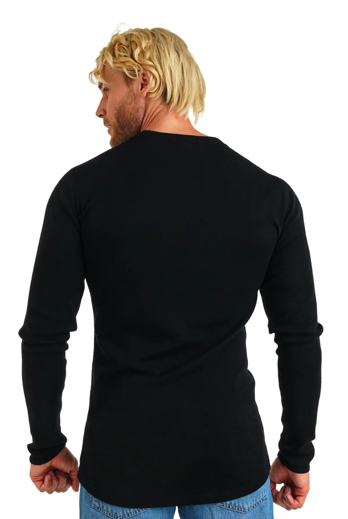 Men's Merino Long Sleeve 320 Black — view 3