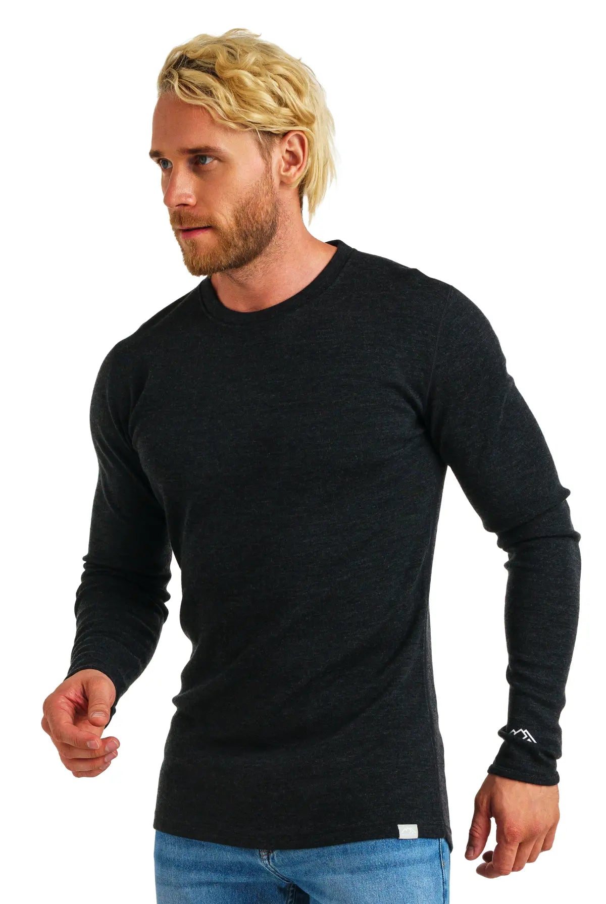 Men's Merino Long Sleeve 320 Charcoal Grey — view 2